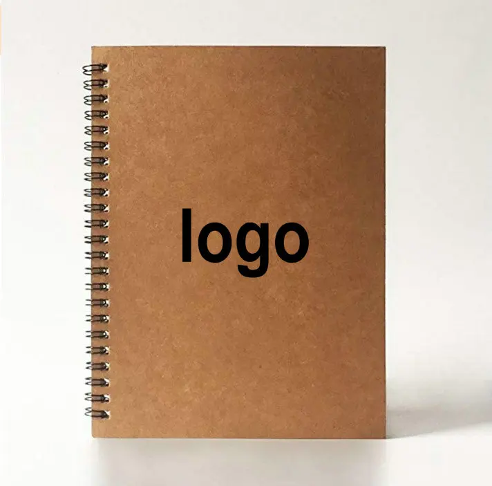 A5 School Supplies PP Cover Custom printed logo Exercise Spiral Note Book With Elastic Rope for office