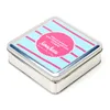 Custom printed empty fancy rectangle biscuit cake cookie tin case