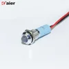 Convex Surface Wired Terminal IP67 Waterproof Metal 8MM Panel Mount Led Indicator Lights