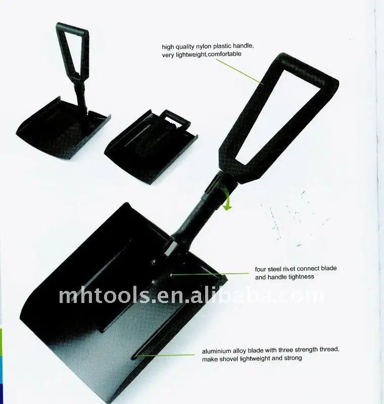 folding avalanche shovel