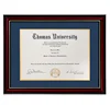 Wholesale a4 Size Wooden Certificate Frame with Blue Mat