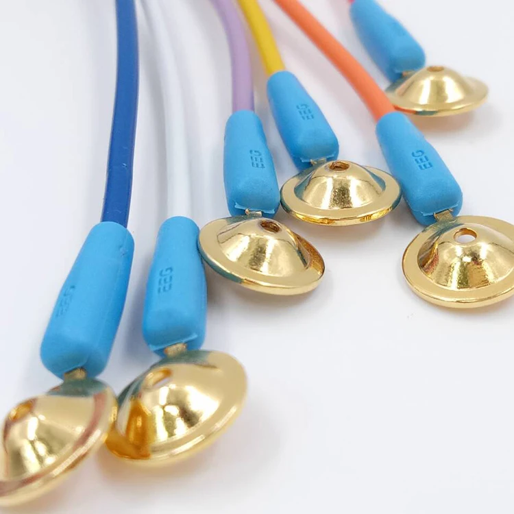 Gold Plated Colorful Eeg Cable Eeg Cup Electrode Buy Eeg Cup