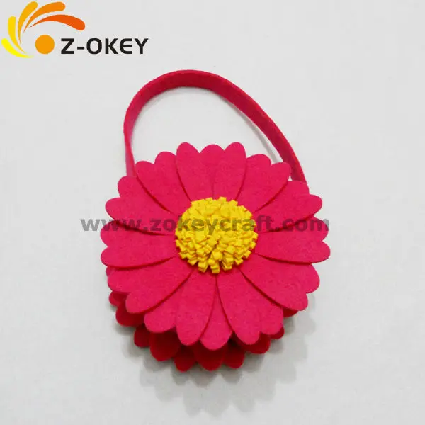 ZB1388 Felt home decors storage felt bucket flower basket Yiwu hot sale