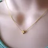 Simple thin chain pentacle chic 14k gold plated star necklace