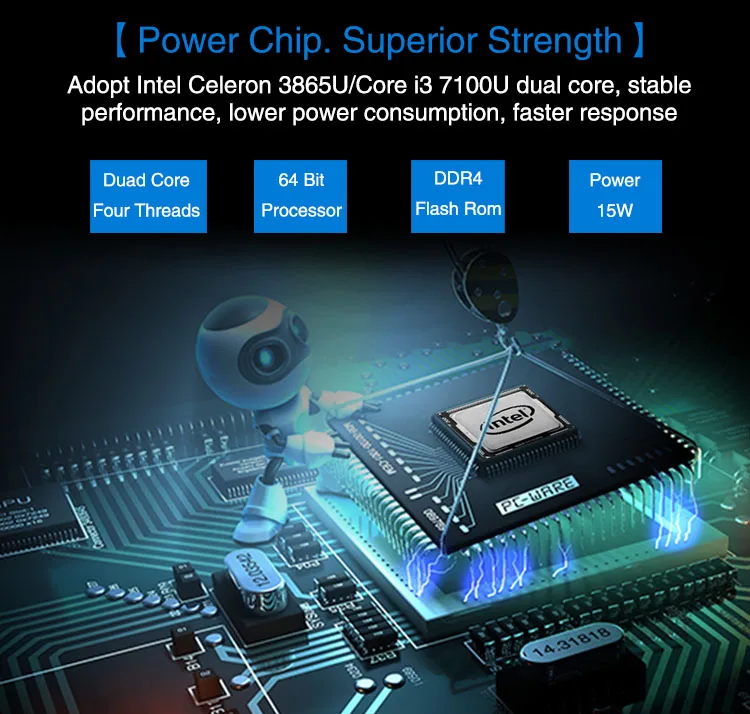 Yanling 6 Gigabit NIC Mini PC Intel Kaby Lake i3 7100u Dual core AES-NI PFSense Sophos Firewall Router