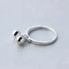 925 Sterling Silver Lovely Beauty Lucky Double Voiced Bells Ring Custom
