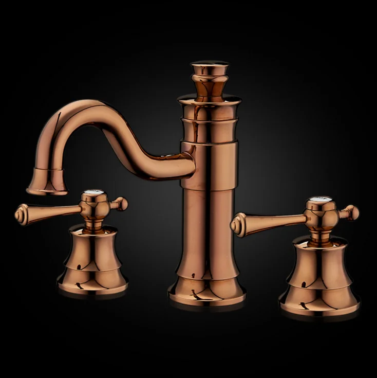 Waterfall Bathroom Sink Basin Faucet Deck Mount Brass Sanitary Mixer Water Faucet