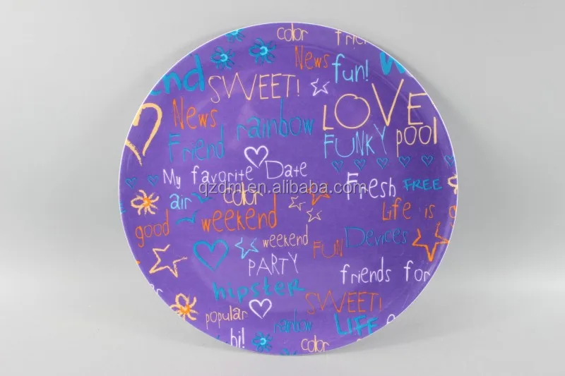 Factory Supply Melamine Dessert Plate Cake Dishes