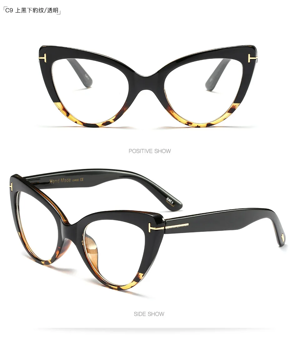 New 2017 Fashion Cat Eye Glasses Frames Brand Design Vintage Retro Cat Eye Eyeglasses Frame