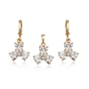 64545 Xuping China wholesale promotional snowflake shape gold jewelry set providing free sample