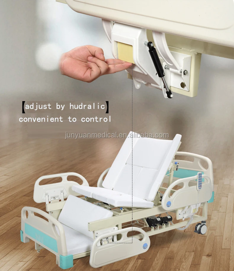 Electric Multi Functional Hospital Bed With Toilet Elderly Commode Bed