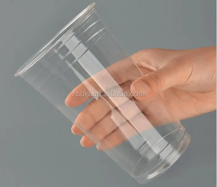 Compostable 16oz Ready to Ship PLA Cold Clear Cup