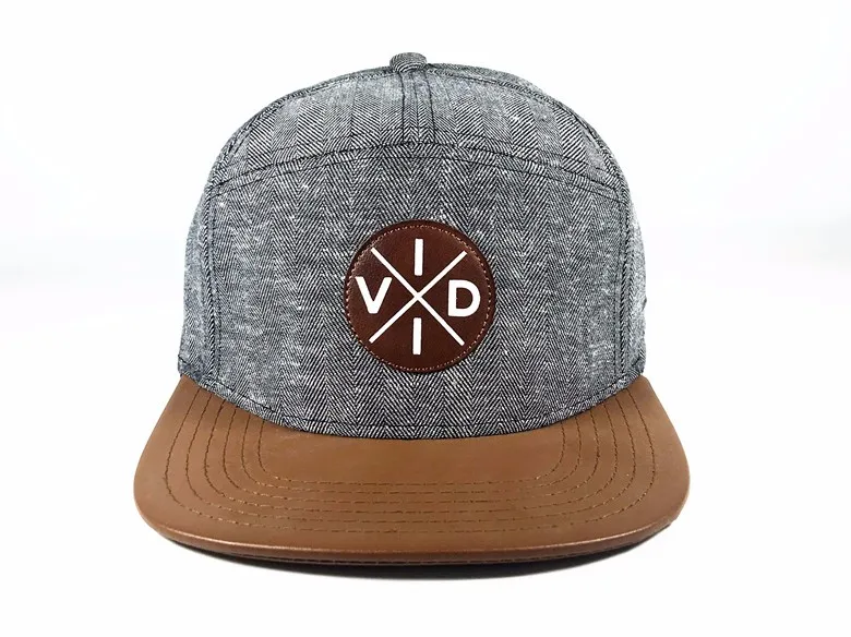 High Quality Customized Logo 7 Panel Snapback Cap Hat - Buy 7 Panel Cap