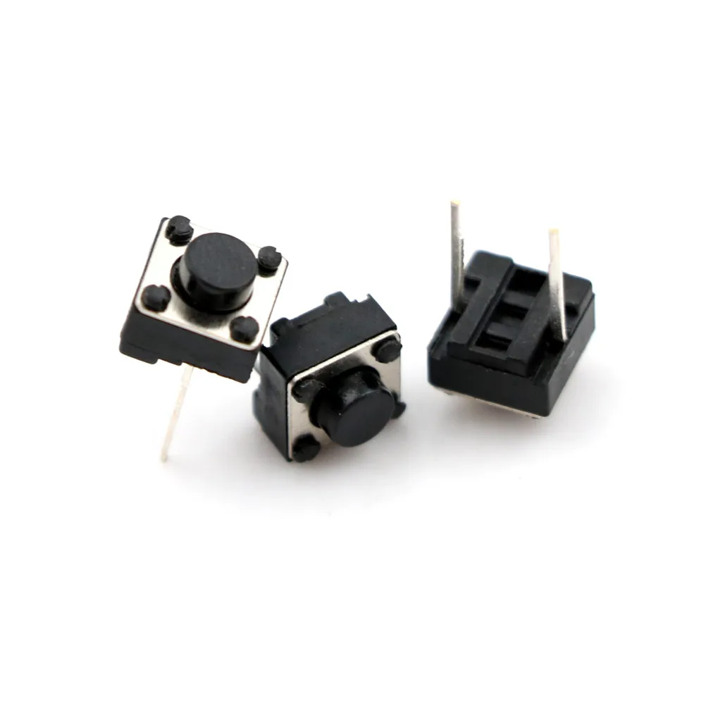 20Pcs Momentary Tactile Tact Push Button 2 Pin Switch DIP 6 x 6 x 5m FDPLCA