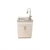 HOIFAT laundry combo stainless steel metal free standing kitchen under sink base cabinet unit
