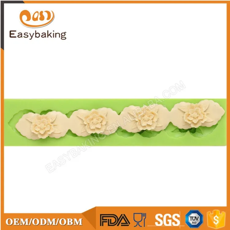 ES-4308 Flower Fondant Mould Silicone Molds for Cake Decorating