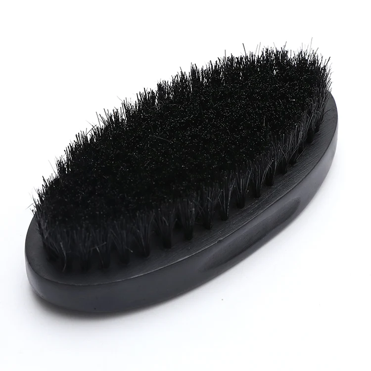 beard brush with logo