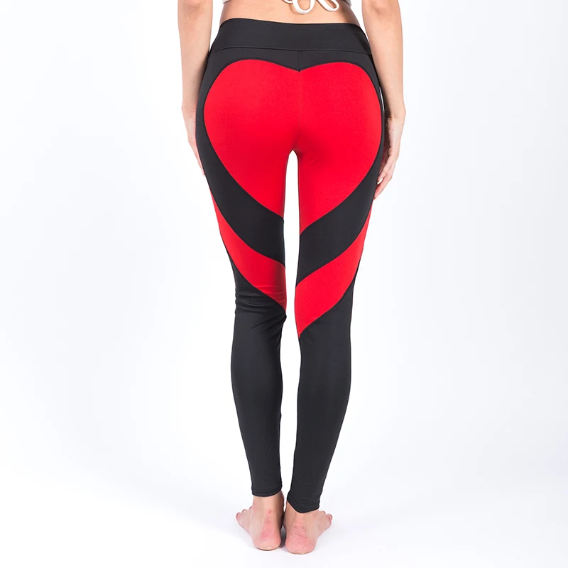 Unique Love Heart Shape Leggings Fitness Tight Yoga Pants No Panties ...