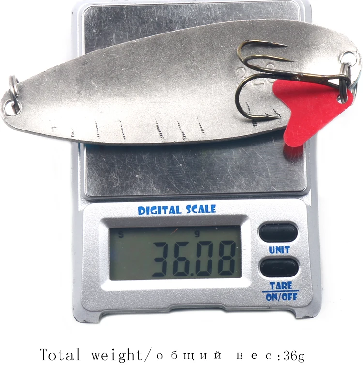 32g New Fishing Sequin Bait Metal Spoon Lure Hard Spinner Paillette