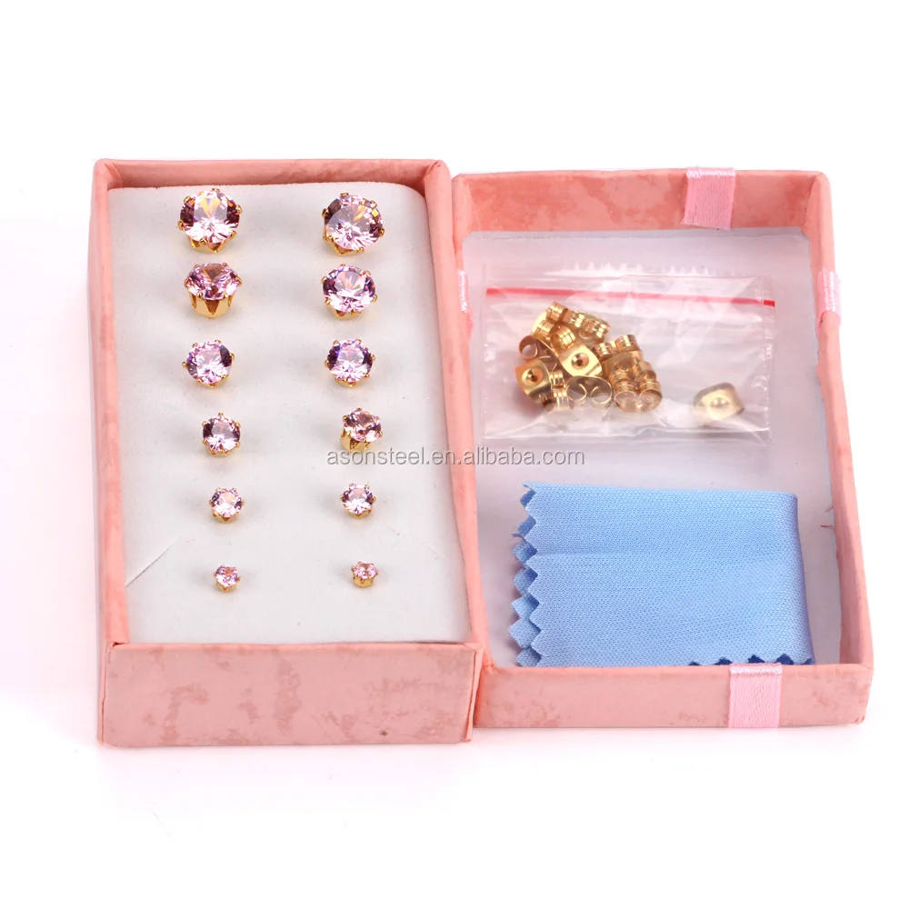 18k Vacuum Plated Earring 38 Mm Diamond Women Jewelry Earrings Buy