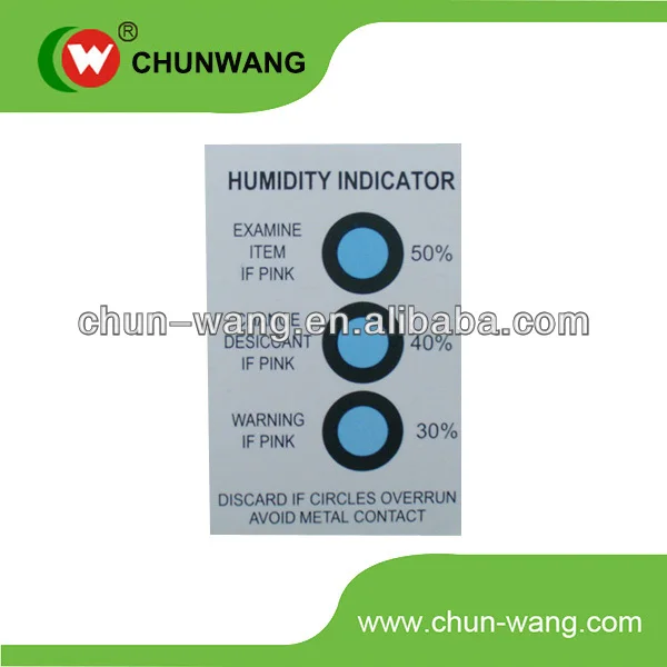Moisture Proof Label Moisture Indicator Card Buy Moisture Proof Label