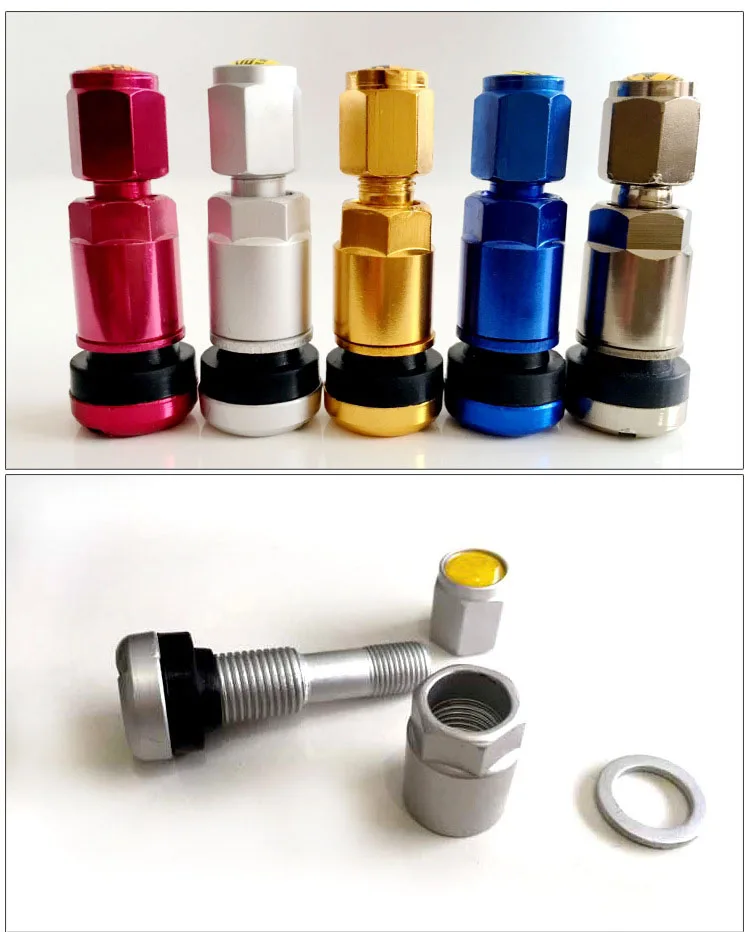 Different Color Chromed Vehicle Tire Valves Aluminum Stem Tr413c Buy