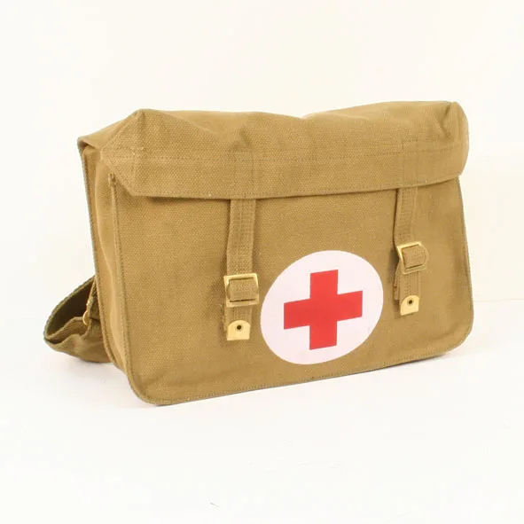 WW2 Leinwand Britischen Medics Tasche Tragen Erste Hilfe Tasche