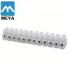 5Pcs 2 Rows 12P Wire Connector Screw Terminal Barrier Block 300V 10A + Insulated Electrical Wire Connector: 22-16 AWG white