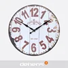 DEHENG Quartz Analog Type Roman number MDF wooden clock Antique wall clock