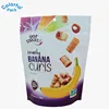 Plastic bags supplier stand up pouch food packing zip locks bag dry fruit bag for banana chips