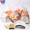 Custom Clear Plastic Biscuits Cakes Snacks Muffin Bread Packaging Bag with Paper Tray
