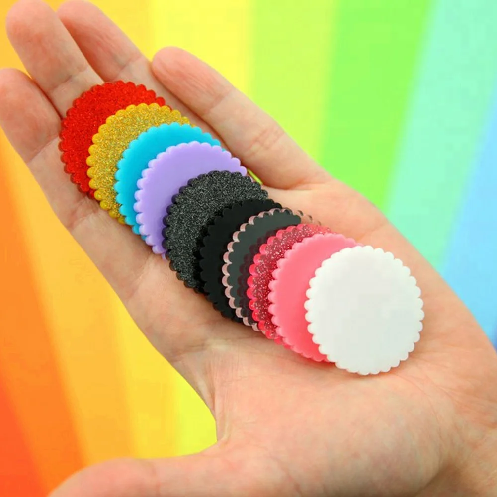 Silver Mirror Laser Cut Plastic Circles 3mm 5mm Thick Acrylic Discs