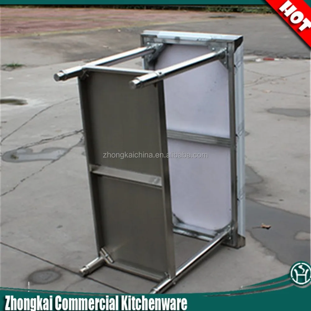 Rvs werktafel met wielen/vouwen rvs werktafel/rvs werktafel ...