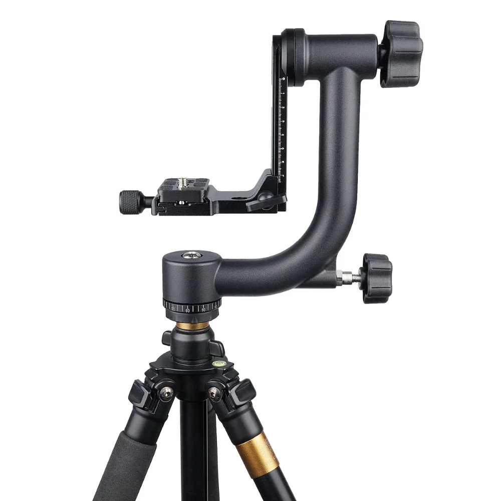 Yelangu Aluminium Alloy Gimbal Tripod Head For Dslr Camera And Home Dv