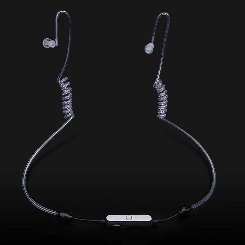 Antiradiation Air Tube Headsets Microphone Emf Protection For