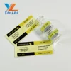 Medicine roll packing non-hologram laser glossy lamination paper sticker 10ml vial label applicator