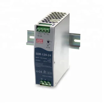 Mean Well Din Rail 24v 5a Smps Sdr-120-24 120w 24v 5 Amp Power Supply ...