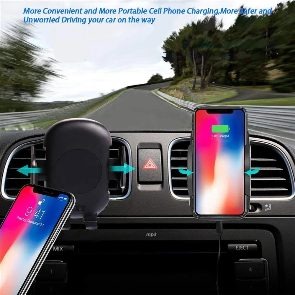 Kc Wireless Car Charger C10a Wireless Phone Charger Infrared Sensor Car ...