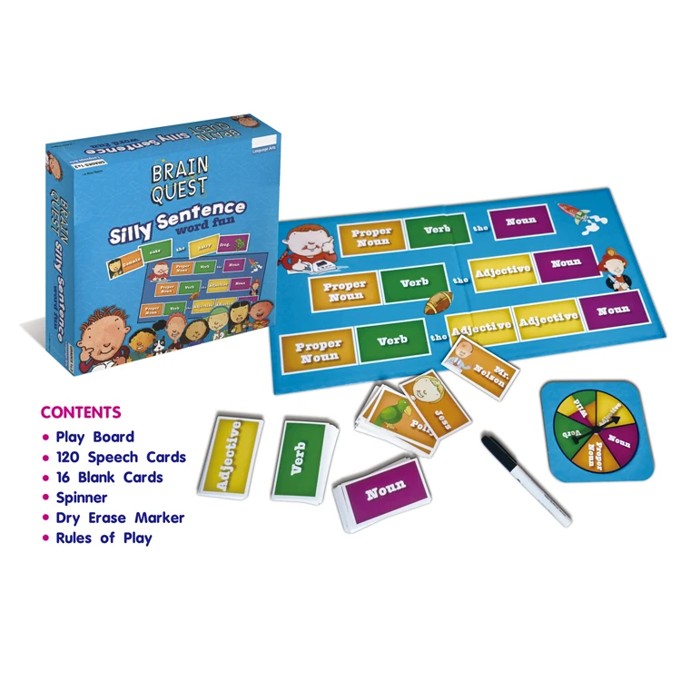 Brain Quest Card Games English Word Fun Child Learning Board Games