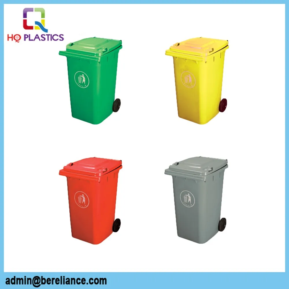 Supply 100l Bright Color Pe Large Outdoor Trash Bin - Buy Plastic Waste ...