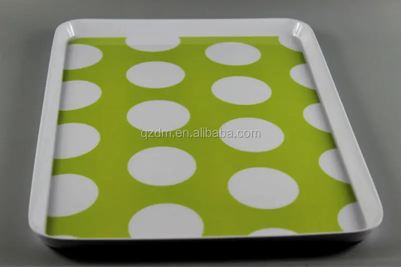Korea Style Melamine Square Tray For Supermarket