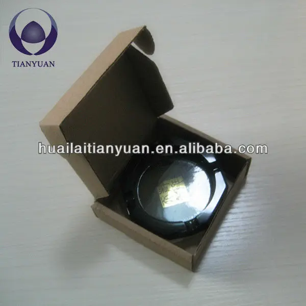 color optional elegent hexagon shaped pressed glass ashtray manufacturer in china