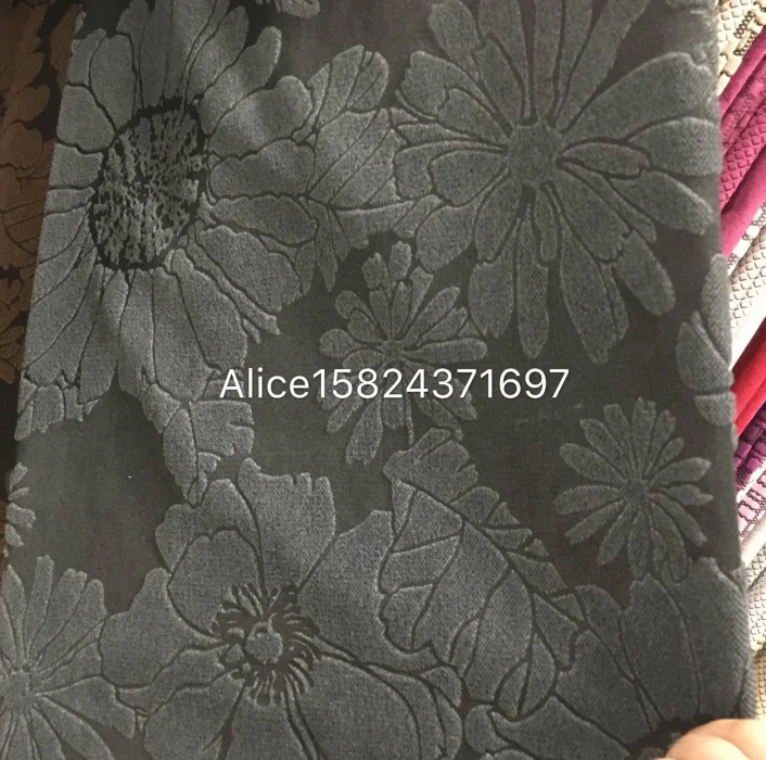 new design kation velvet with taped embossing for home textile sofa fabric
