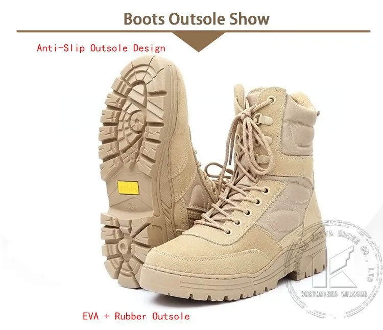 Men Winter American Style Black Military Boots Combat Boots Army Boots