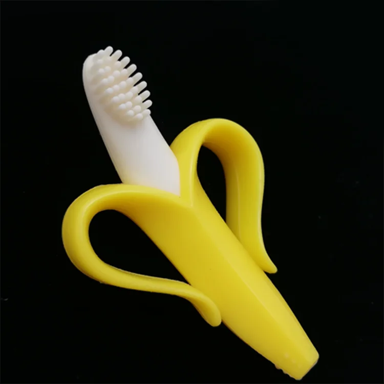 silicone banana teether