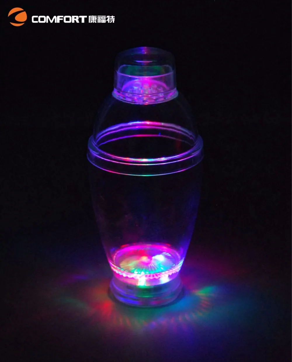 Branded Logo Promotional Plastic Custom Led Cocktail Shaker Set Buy