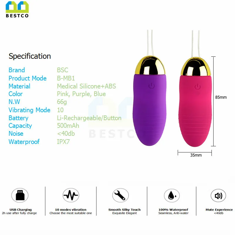 Mini Bullet 10 Function Vibrations Usb Rechargeable Vibrator Remote