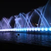Latest design cascade lightful floating fountain multimedia computer