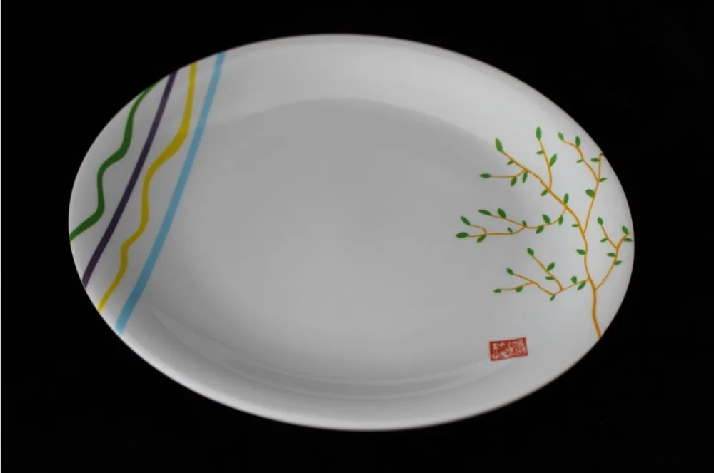 9.4inch melamine sushi plate