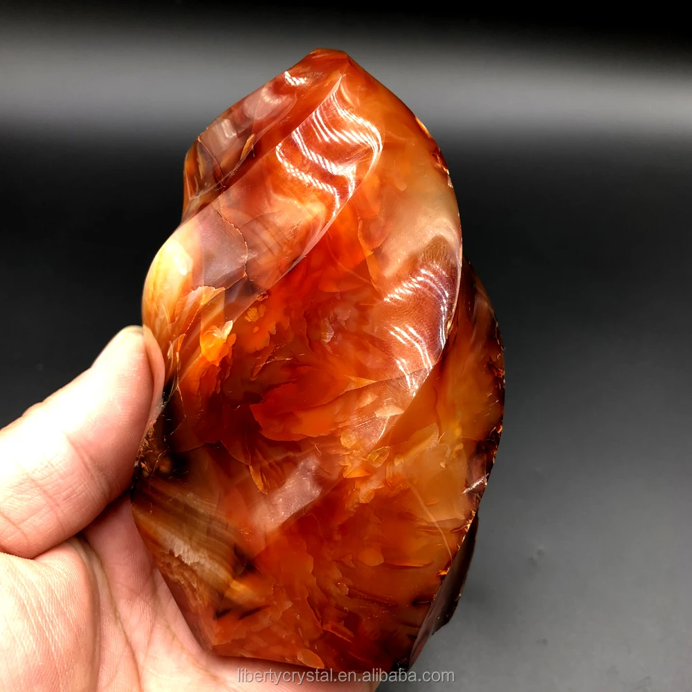 Details about   A+ Natural carnelian flame Shape Quartz Crystal agate torch Healing Gift 300g+